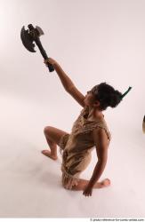 ANISE KNEELING POSE WITH AX 